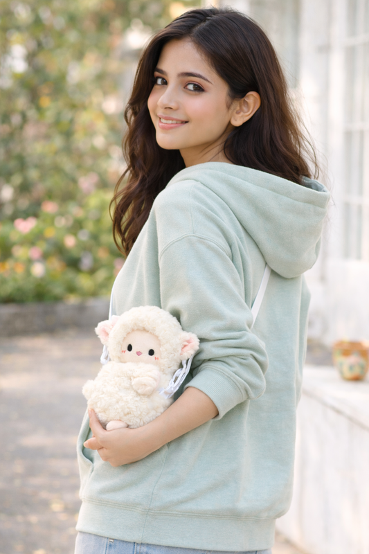 Cute Lamb Plush Bag ( Small )